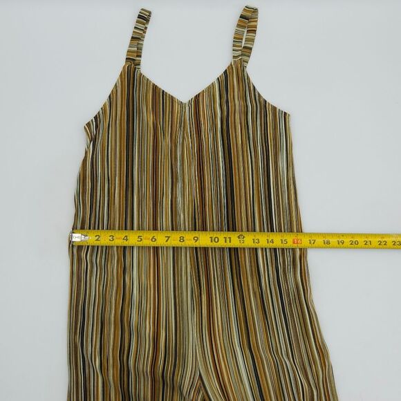 Zara Jumpsuit Jumper Womens Size Small  Space Dye Wide Leg  90s Retro Boho Chic - Picture 7 of 8